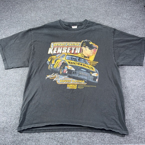 Vintage Other - Vintage NASCAR Shirt Mens 2XL Black Y2K Matt Kenseth DEWALT Racing Tee